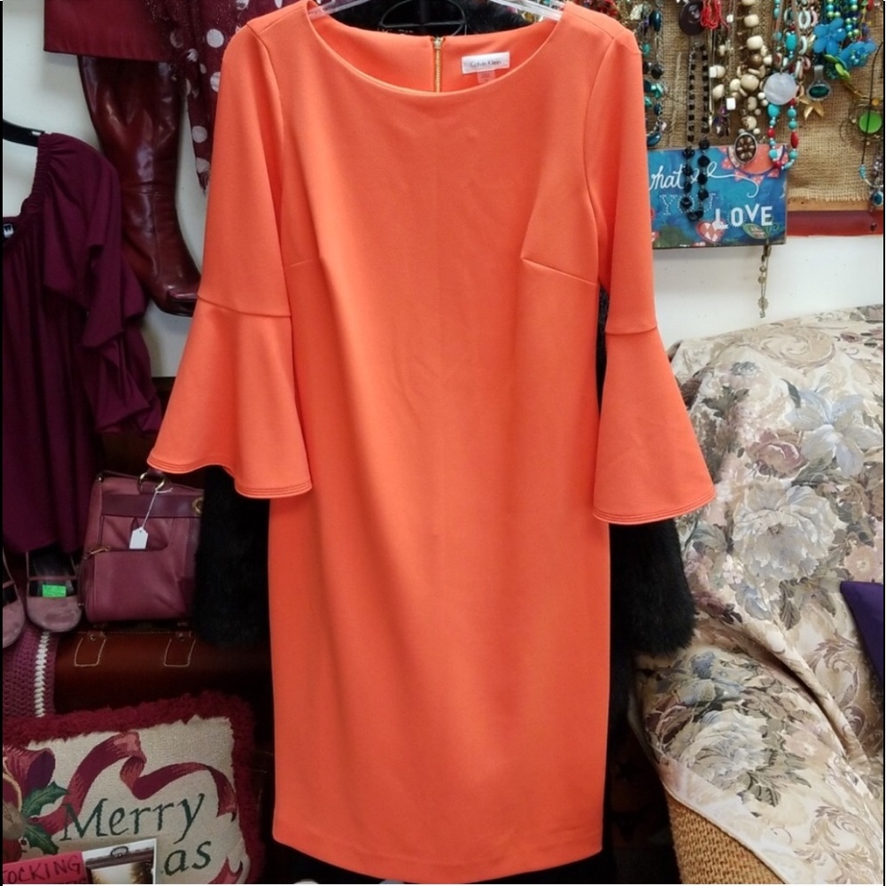 Calvin Klein Bell Sleeve Dress